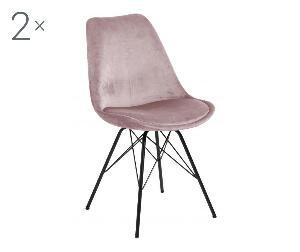 Set de 2 scaune dining Eris Pink - actona, Roz