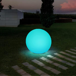 Lampa cu incarcare solara Jonwall, LED, RGB, 30 x 28,7 cm, 1800 mAh
