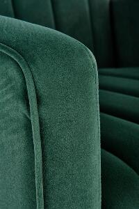 Fotoliu tapitat Vario velvet verde/gold – H 100 cm