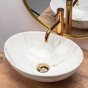 Lavoar Sofia Shiny Marmura ceramica sanitara - 34,5 cm