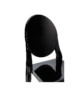 Scaun policarbonat negru Victoria - H90 cm