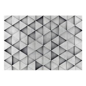 Tapet format mare Bimago Grey Triangle, 400 x 280 cm