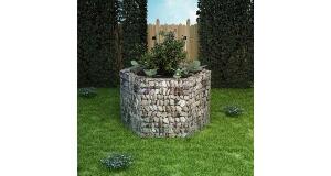Jardinieră gabion hexagonală, 160 x 139 x 100 cm