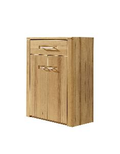 Cabinet hol din pal, cu 2 usi si 1 sertar, Natur Plus, l74xA40xH100 cm