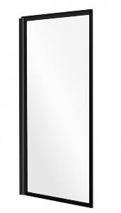 Paravan cada sticla securizata, profil negru, 70x140 cm, un element mobil, Besco Enzo I