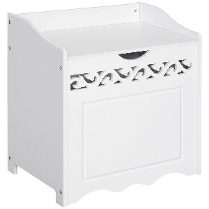 HomCom mobilier pentru lenjerii, 55x34x58 cm, alb | AOSOM RO