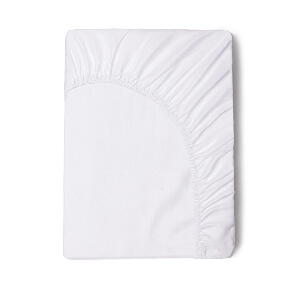 Cearșaf elastic din bumbac satinat HIP, 160 x 200 cm, alb