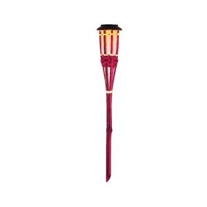 Lampa de gradina Torch, Lumineo, 9x54 cm, bambus, roz