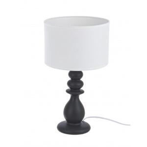 Lampa de masa Pillar Grey, Bizzotto, 50 cm, 1 x E14, 40W, ceramica