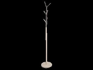 Cuier din metal, Lethia Alb / Crom, H174 cm