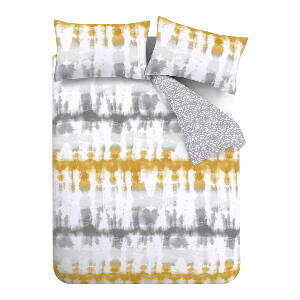 Lenjerie de pat din bumbac galben-cenușiu 200x200 cm Hermosa - Pineapple Elephant