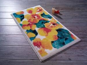 Covoras de baie Flower Dust , Confetti, 57x100 cm, multicolor