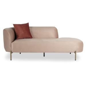 Canapea Daybed Macaroon, Ndesign, 180x82x70 cm, lemn, roz