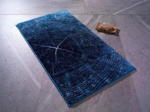 Covoras de baie Timber, Confetti, 80x140 cm, albastru