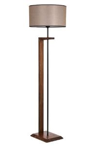 Lampadar, Luin, 8276-3, E27, 60 W, metal/lemn/textil