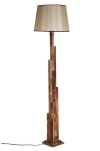 Lampadar, Luin, 8300-2, E27, 60 W, lemn/textil