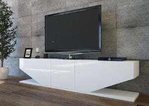 Comoda TV Inci, Decorotika, 180x30x40 cm, alb