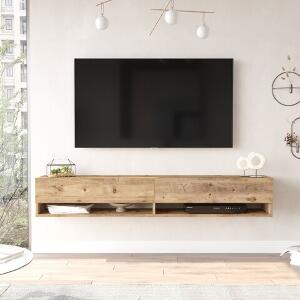 Comoda TV FR9 - A, Locelso, 180x31.6x29.1 cm, natural