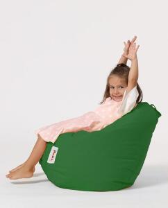 Fotoliu puf pentru copii, Bean Bag, Ferndale, 60x60 cm, poliester impermeabil, verde