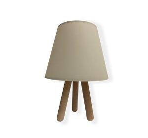 Lampa de masa, 203- B- Wood, FullHouse, 22 x 33 cm, 1 x E27, 60W, bej/natural