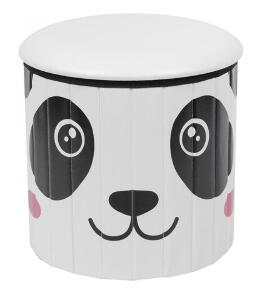 Taburet pliabil Panda, Heinner Home, Ø38x38 cm, PVC, multicolor