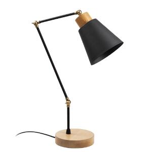 Lampa de masa, Manavgat - N-590, Alby, 14 x 52 cm, 1 x E27, 40W, negru