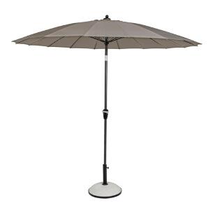 Umbrela pentru gradina / terasa, Atlanta, Bizzotto, Ø 270 cm, stalp Ø 38 mm, aluminiu, grej