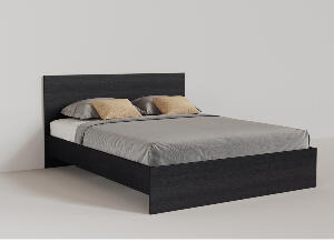 Pat negru dormitor - Mali 160x200