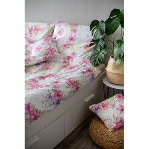 Lenjerie de pat din bumbac Cotton House Liliana, 140 x 200 cm, roz