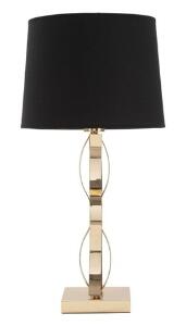Lampa de masa Cordy, Mauro Ferretti, 1 x E27, 40W, Ø 30x59 cm, negru/auriu