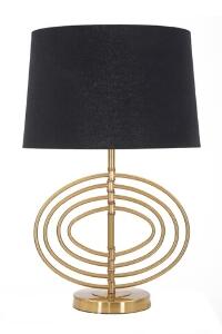Lampa de masa, Fluy, Mauro Ferretti, 1 x E27, 40W, negru/auriu