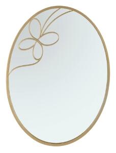 Oglinda decorativa Butterfly Line, Mauro Ferretti, 66x90 cm, fier, auriu