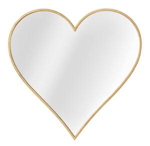 Oglinda decorativa Glam Heart, Mauro Ferretti, 55.5x54.5 cm, fier, auriu