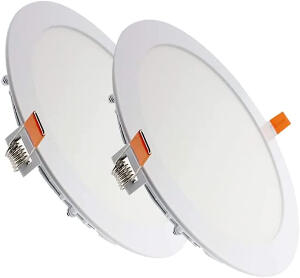 Set de 2 plafoniere LEDUNI ® , Lumina alba rece 6000k, aluminiu, LED, 20W, AC, 230V