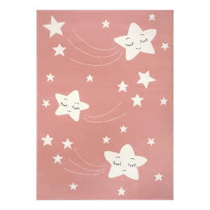 Covor pentru copii Hanse Home Adventures Stardust, 120x170 cm, roz