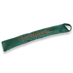 Perna de usa Welcome, Versa, 83x15 cm, textil, verde