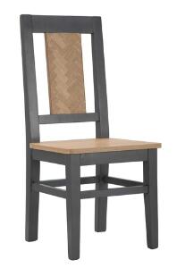 Set 2 scaune Male, Mauro Ferretti, 44x44x96 cm, lemn de brad, maro