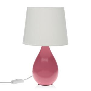 Lampa de masa Roxanne, Versa, 20 x 35 cm, ceramica, roz