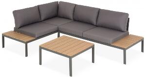 Set mobilier exterior CORINT, canapele 4 locuri si masa
