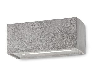 Aplica de perete Vague Vintage Cement - Ferroluce RETRò, Gri & Argintiu