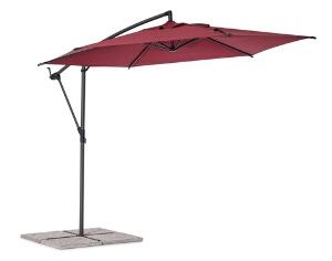 Umbrela pentru gradina / terasa Tropea, Bizzotto, Ø 300 cm, stalp Ø 46-48 mm, otel/poliester, bordo