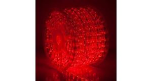 Furtun luminos rola LED rosu 50m