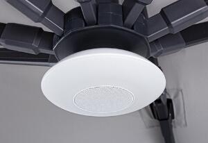 Lampa cu difuzor Bluetooth pentru umbrela de gradina Speaker, Bizzotto, Ø15 cm, LED, cu telecomanda