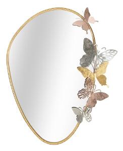 Oglinda decorativa, Mauro Ferretti, Oval, 58.5 x 3.5 x 71.5 cm, fier/mdf/sticla, multicolor