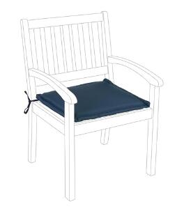 Perna pentru scaun de gradina cu brate Poly180, Bizzotto, 49 x 52 cm, poliester impermeabil, albastru