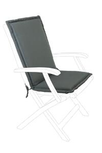Perna pentru scaun de gradina Poly180, Bizzotto, 45 x 94 cm, poliester impermeabil, antracit