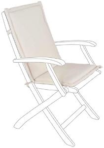 Perna pentru scaun de gradina Polyspun, Bizzotto, 45 x 94 cm, poliester impermeabil, natural