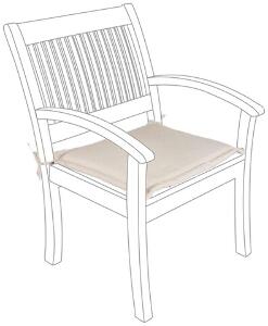 Perna pentru scaun de gradina Polyspun, Bizzotto, 49 x 52 cm, poliester impermeabil, natural