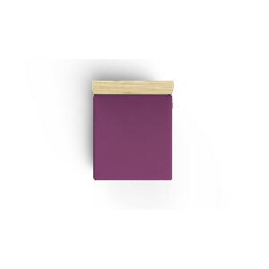 Cearceaf violet din bumbac cu elastic 160x200 cm - Mijolnir