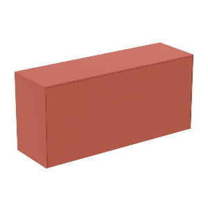 Dulap baza suspendat Ideal Standard Atelier Conca 1 sertar cu blat 120 cm rosu - oranj mat